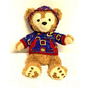 Disney Parks Duffy Bear wearing Celebrating 40 years of Magic hoodie 13"
